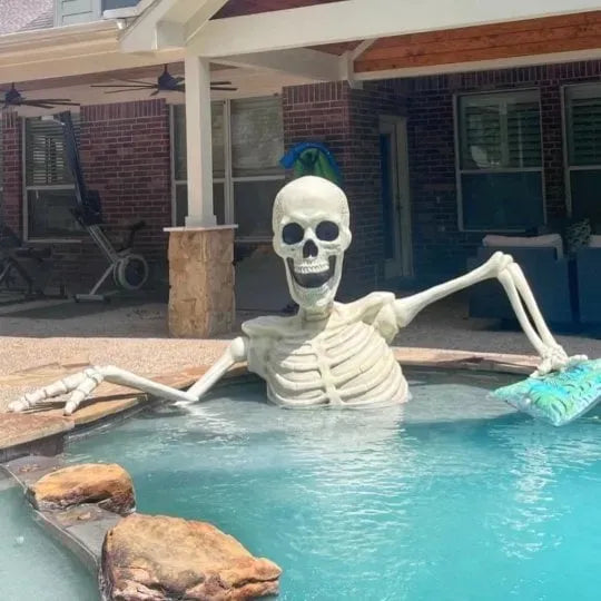 Towering Skeleton with LED Eyes & Haunting Sounds🎃 👻