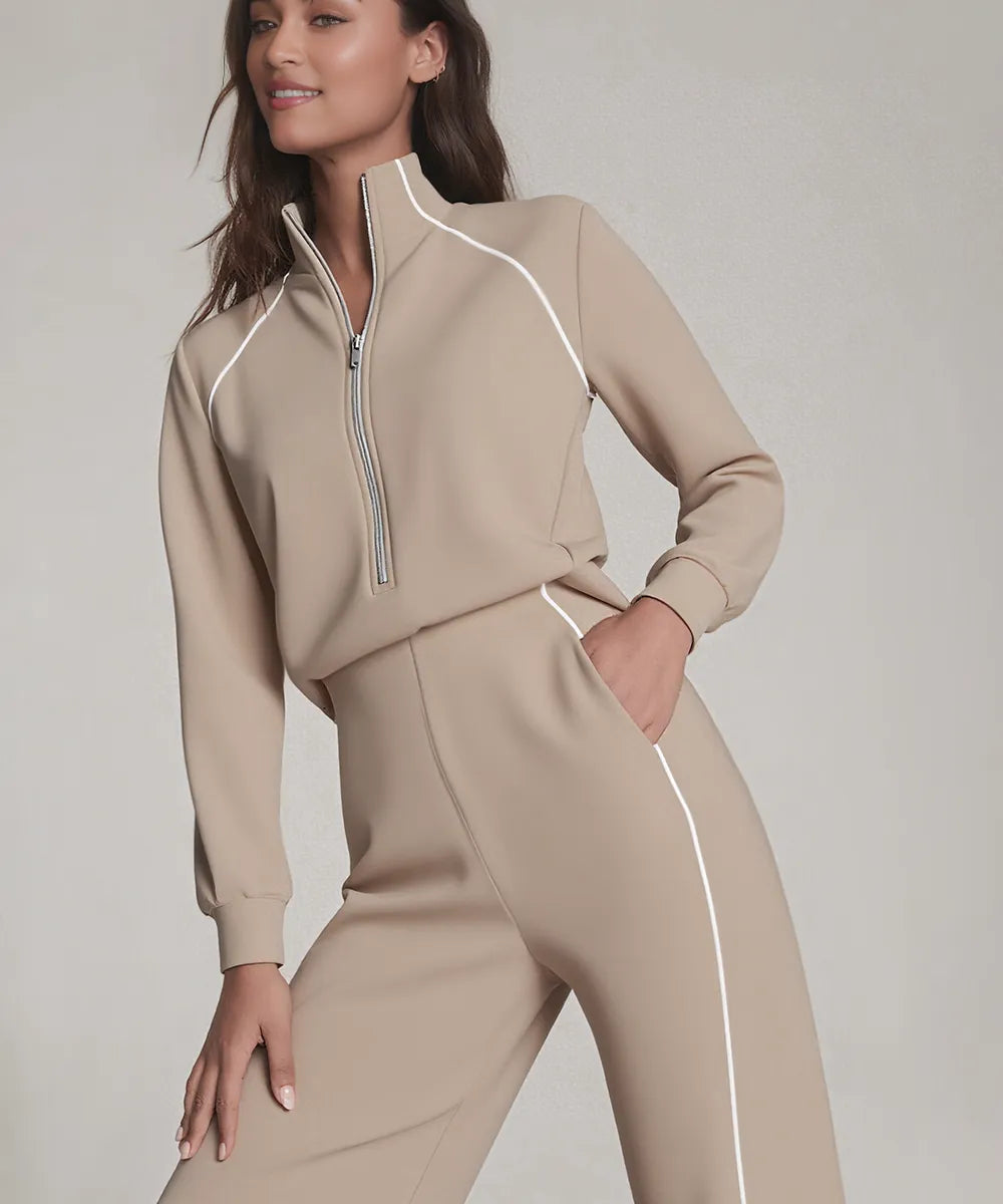 AirEssentials Pique Half Zip Jumpsuit