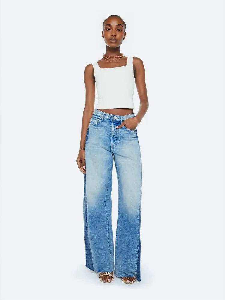 The Pipe Dream Button Sneak Fray Jean