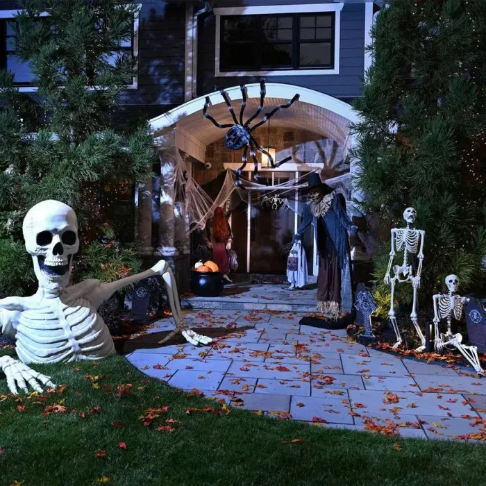 Towering Skeleton with LED Eyes & Haunting Sounds🎃 👻